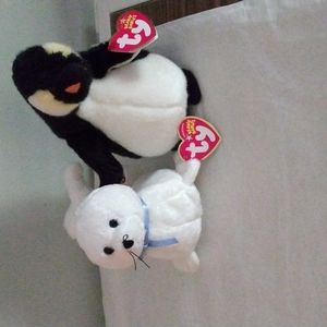 TY Beanie Babies Icing and Admiral